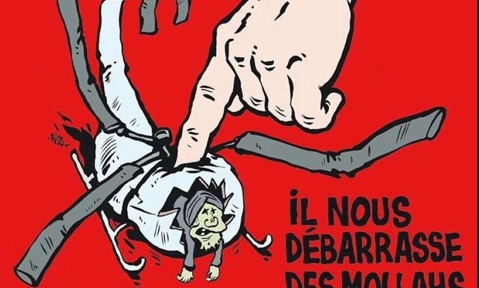 Charlie Hebdo: «Yπάρχει Θεός. Μας απαλλάσσει από τους μουλάδες» – Το σχόλιο για τον θάνατο Ραΐσι