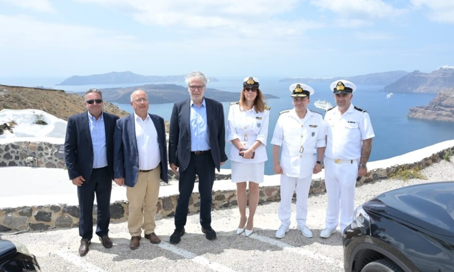 Σαντορίνη: Αυτοψία στις υποδομές από τον Χρήστο Στυλιανίδη – «Στόχος το καλό του νησιού»