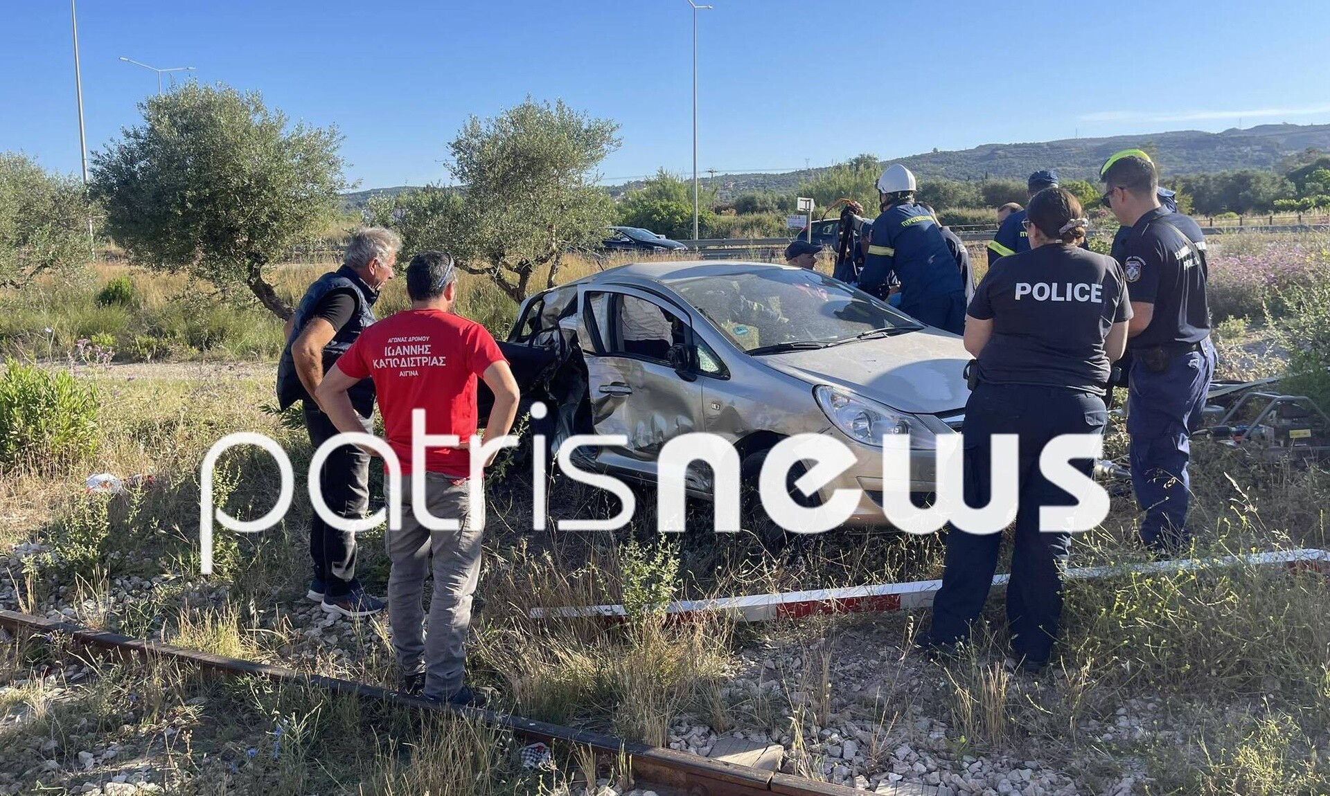 Τραγωδία στον Πύργο: Τρένο παρέσυρε αυτοκίνητο – Νεκρός ένας άνδρας