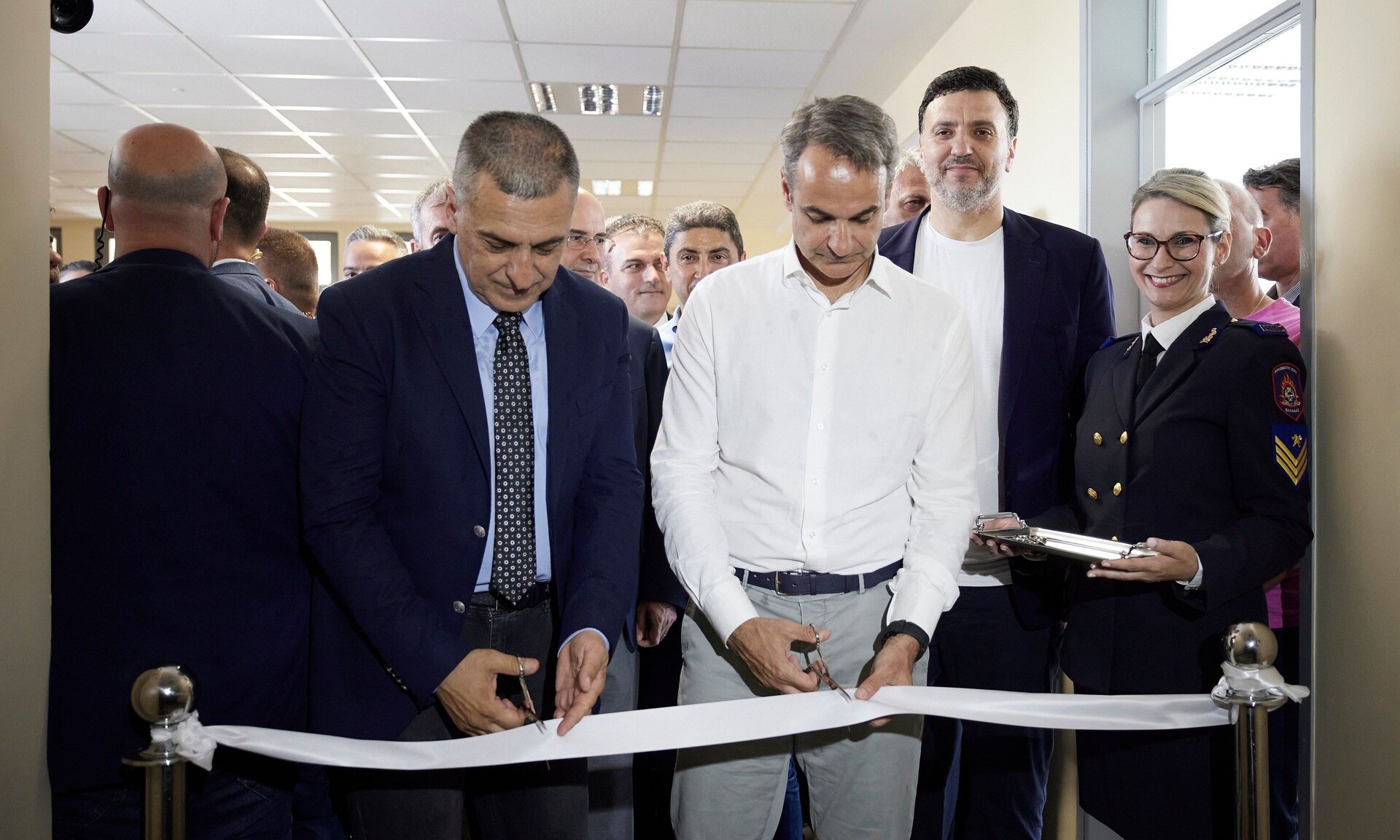 Στο Περιφερειακό Κέντρο Επιχειρήσεων Πολιτικής Προστασίας Θεσσαλίας ο Κυριάκος Μητσοτάκης