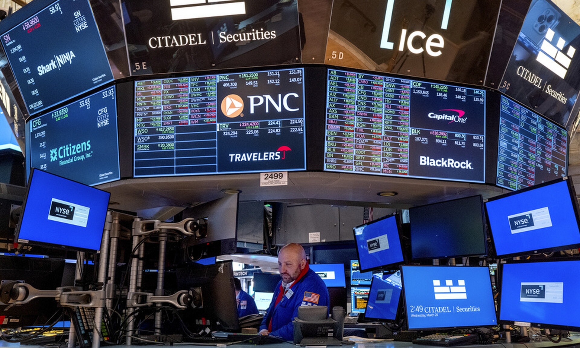 Μεικτές τάσεις στη Wall Street στον απόηχο της μείωσης των επιτοκίων από την ΕΚΤ