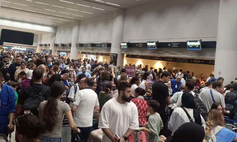 Λίβανος: Χαμός στο αεροδρόμιο της Βηρυτού – Φεύγουν πανικόβλητοι μετά την κλιμάκωση στη Μέση Ανατολή