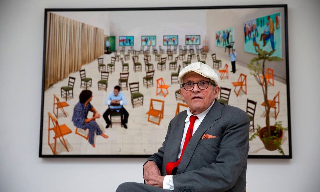 Ντέβιντ Χόκνεϊ και Πιέρο ντέλα Φραντσέσκα στην Εθνική Πινακοθήκη του Λονδίνου