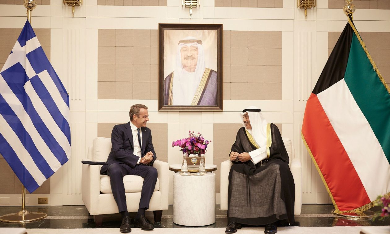 Συνάντηση του Κυριάκου Μητσοτάκη με τον Πρίγκιπα Διάδοχο του Κουβέιτ