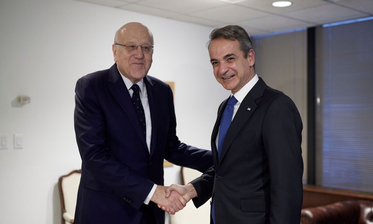 Ο Μητσοτάκης συναντήθηκε με τον πρωθυπουργό του Λιβάνου