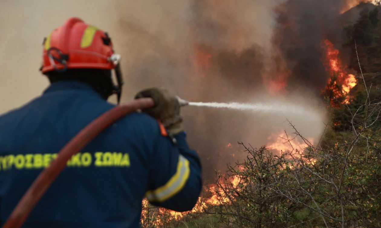 Φωτιές: Μάχη με τα πύρινα μέτωπα σε Ίο και Τανάγρα – Ανησυχία για τους ισχυρούς ανέμους