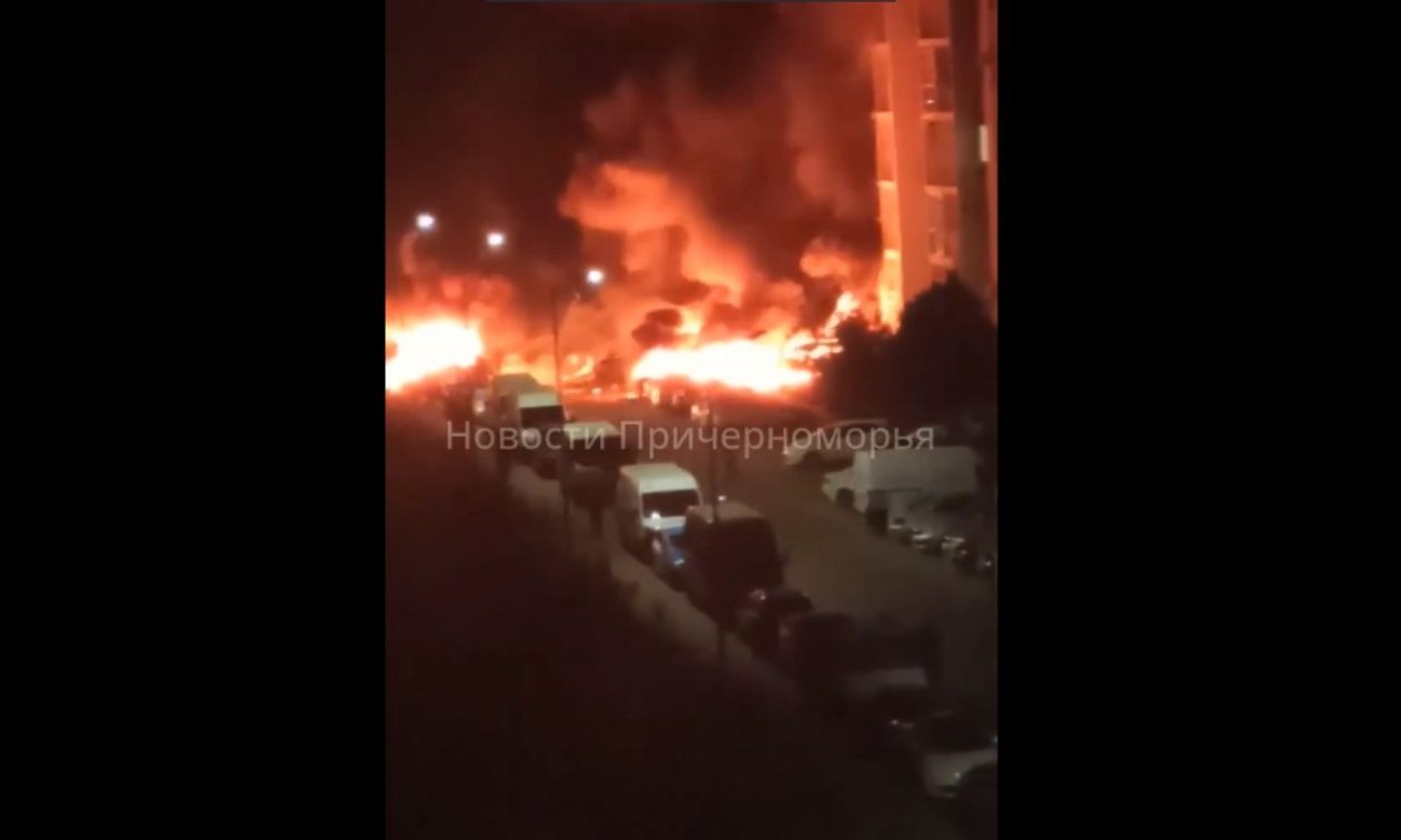 Ουκρανία: Ρωσική αεροπορική επιδρομή στην Οδησσό – Βιντεο καταστροφής