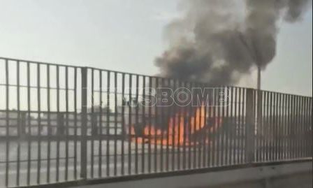 Στο «κόκκινο» ο Κηφισός λόγω πυρκαγιάς σε όχημα – Δείτε εικόνες