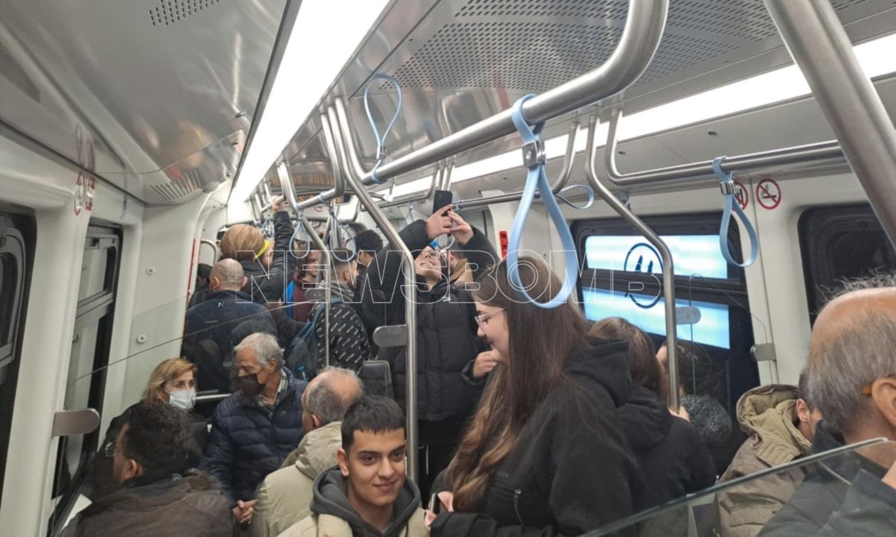 Μετρό Θεσσαλονίκη: Πλήθους κόσμου στους συρμούς – Ξεκίνησαν τα δρομολογία