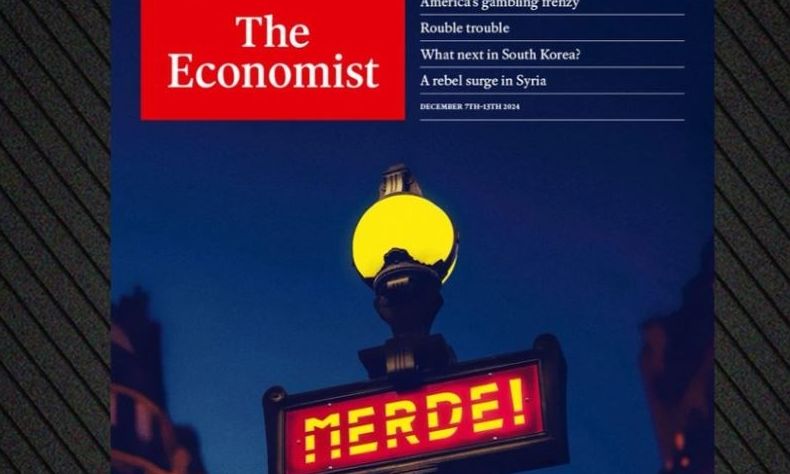 «Σκ…»: Το πρωτοσέλιδο του Εconomist για την κατάρρευση της κυβέρνησης Μπαρνιέ στη Γαλλία
