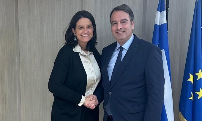 Συνάντηση Θανάση Παπαθανάση με την Υπουργό Εργασίας Νίκη Καραμέως