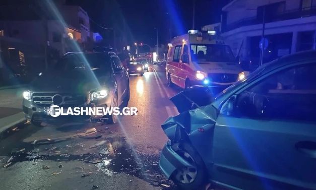 Κρήτη: Τροχαίο ατύχημα στη λεωφόρο Σούδας – Τρεις τραυματίες στο νοσοκομείο