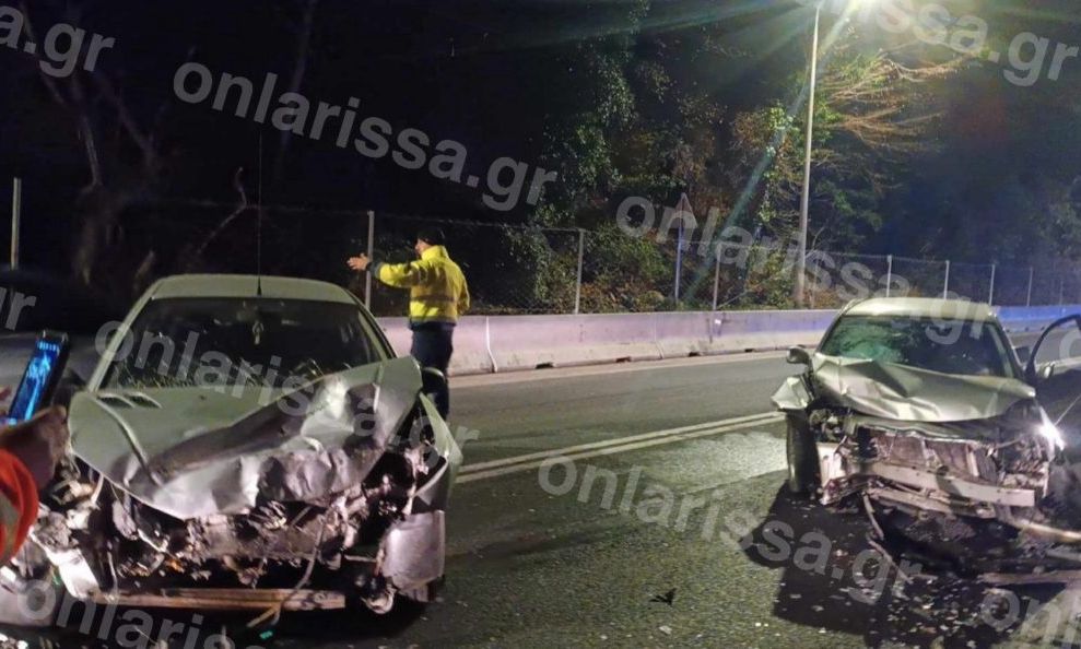 Τροχαίο ατύχημα στην Κοιλάδα των Τεμπών: Άμορφη μάζα δύο αυτοκίνητα – Σώθηκαν από θαύμα οι οδηγοί