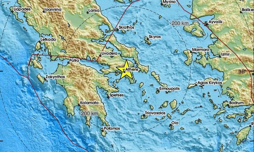 Σεισμός τώρα στην Παιανία – Αισθητός στην Αθήνα