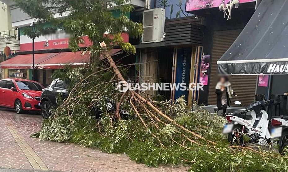 Χανιά: Προβλήματα στο κέντρο της πόλης λόγω της έντονης κακοκαιρίας