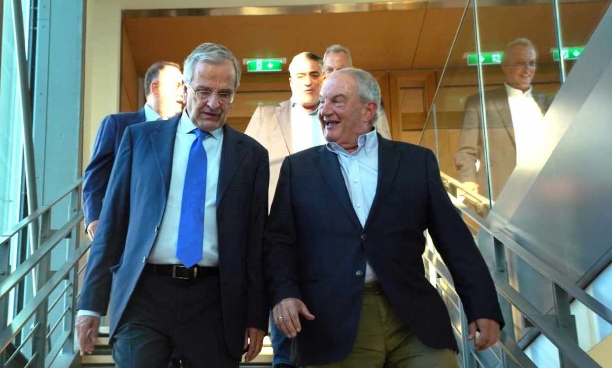 Νέα κοινή εμφάνιση Κώστα Καραμανλή και Αντώνη Σαμαρά