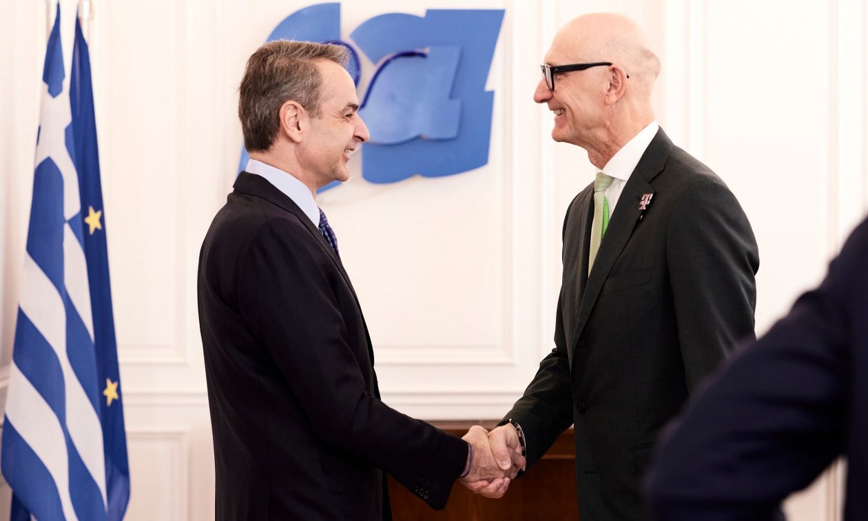 Συνάντηση Μητσοτάκη με τον Διευθύνοντα Σύμβουλο του ομίλου Telekom