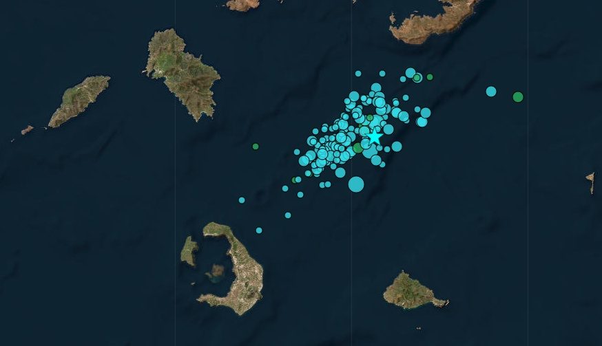 Σεισμός τώρα ανοιχτά της Αμοργού