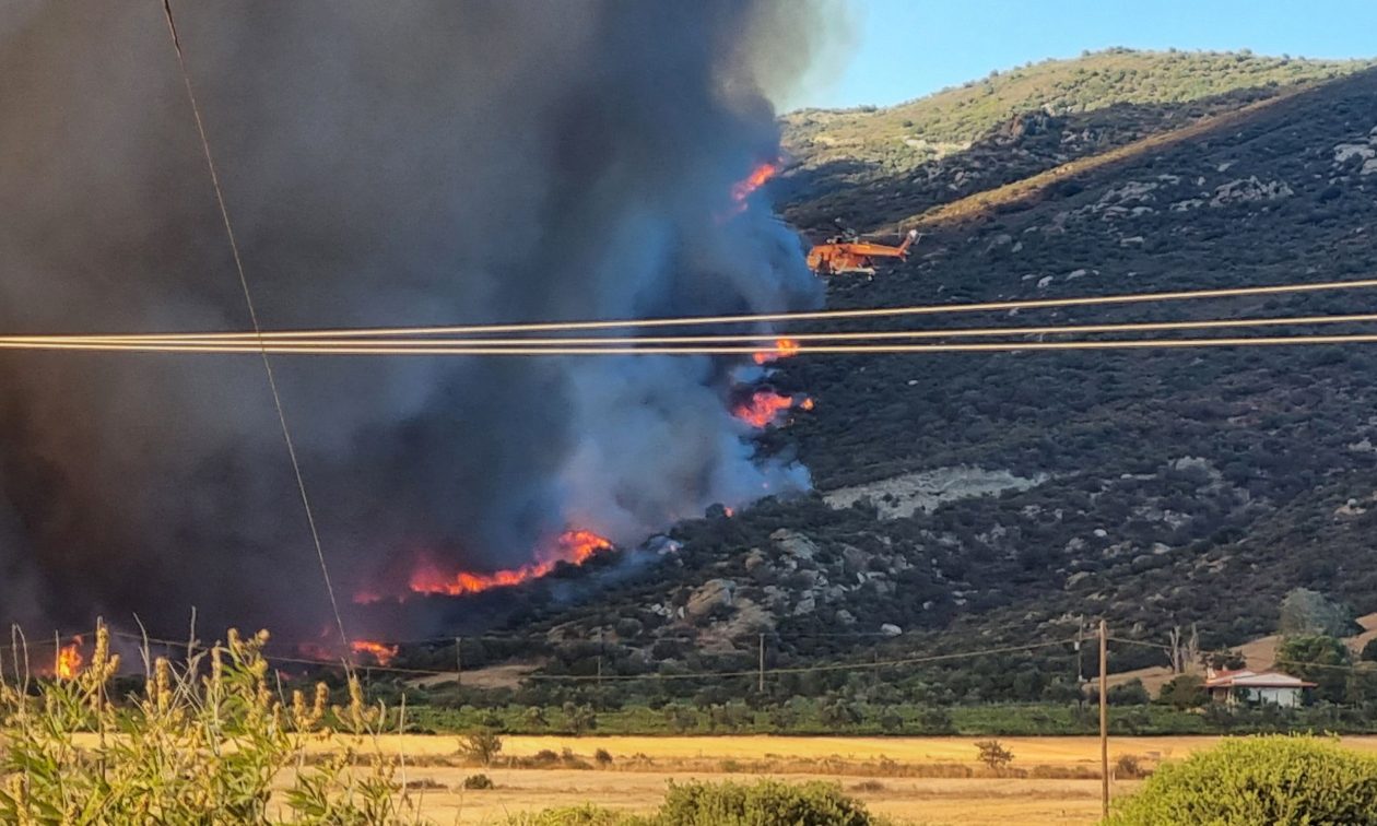 Χανιά: Φωτιά σε αγροτοδασική έκταση στον Αποκόρωνα – Ενεργοποιήθηκε το 112