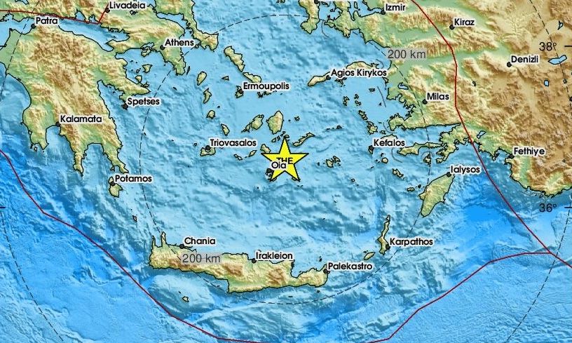 Σεισμός μεταξύ Αμοργού και Σαντορίνης (pics)