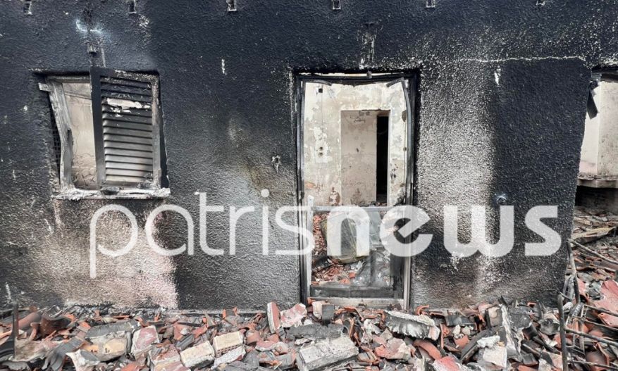 Πύργος: Φωτιά στον Άγιο Ηλία – Καταστράφηκε ολοσχερώς παραθεριστική κατοικία