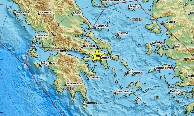 Σεισμός στην Αττική – Αισθητός και στην Αθήνα (pics)