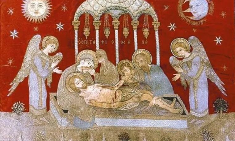 Χαλκιδική: Ο χρυσοκέντητος επιτάφιος της Μαριώρας στα Νέα Μουδανιά – Μια ιστορία από το μακρινό 1724
