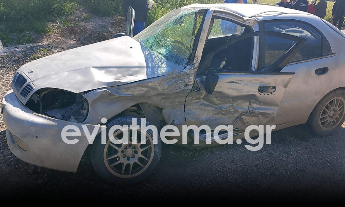 Σοβαρό τροχαίο στην Εύβοια: Σύγκρουση Ι.Χ. με φορτηγό