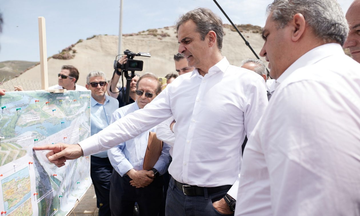 Μητσοτάκης από Φράγμα Πλακιώτισσας: Ολιστική μελέτη διαχείρισης των υδάτων της Κρήτης