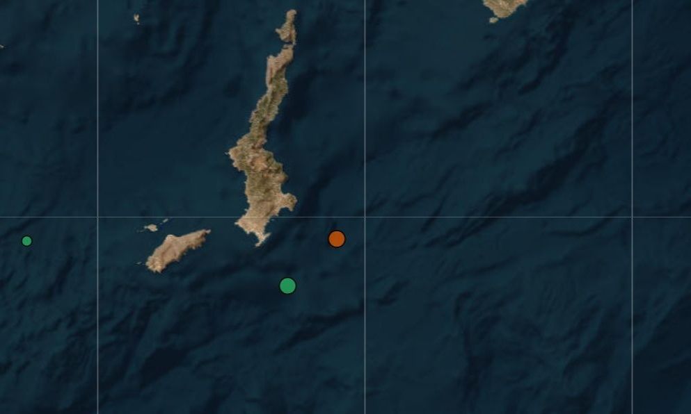 Σεισμός 3,9 Ρίχτερ ανοιχτά της Καρπάθου