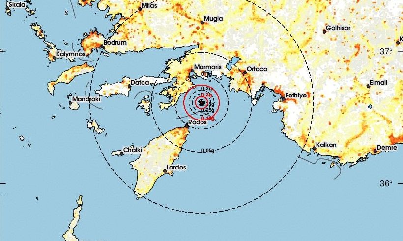 Σεισμός στη Ρόδο – Η ανακοίνωση του Γεωδυναμικού Ινστιτούτου