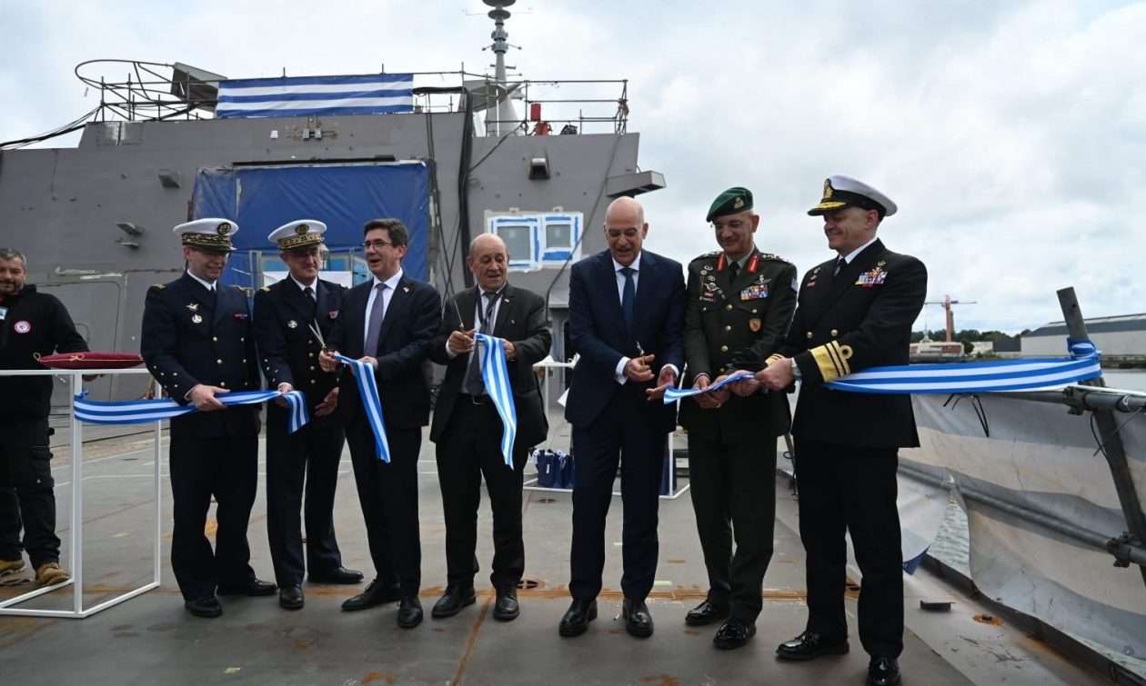 Καθέλκυση φρεγάτας «Φορμίων»: «Εχουμε σχεδόν ολοκληρώσει τις διαπραγματεύσεις για την 4η FDI»