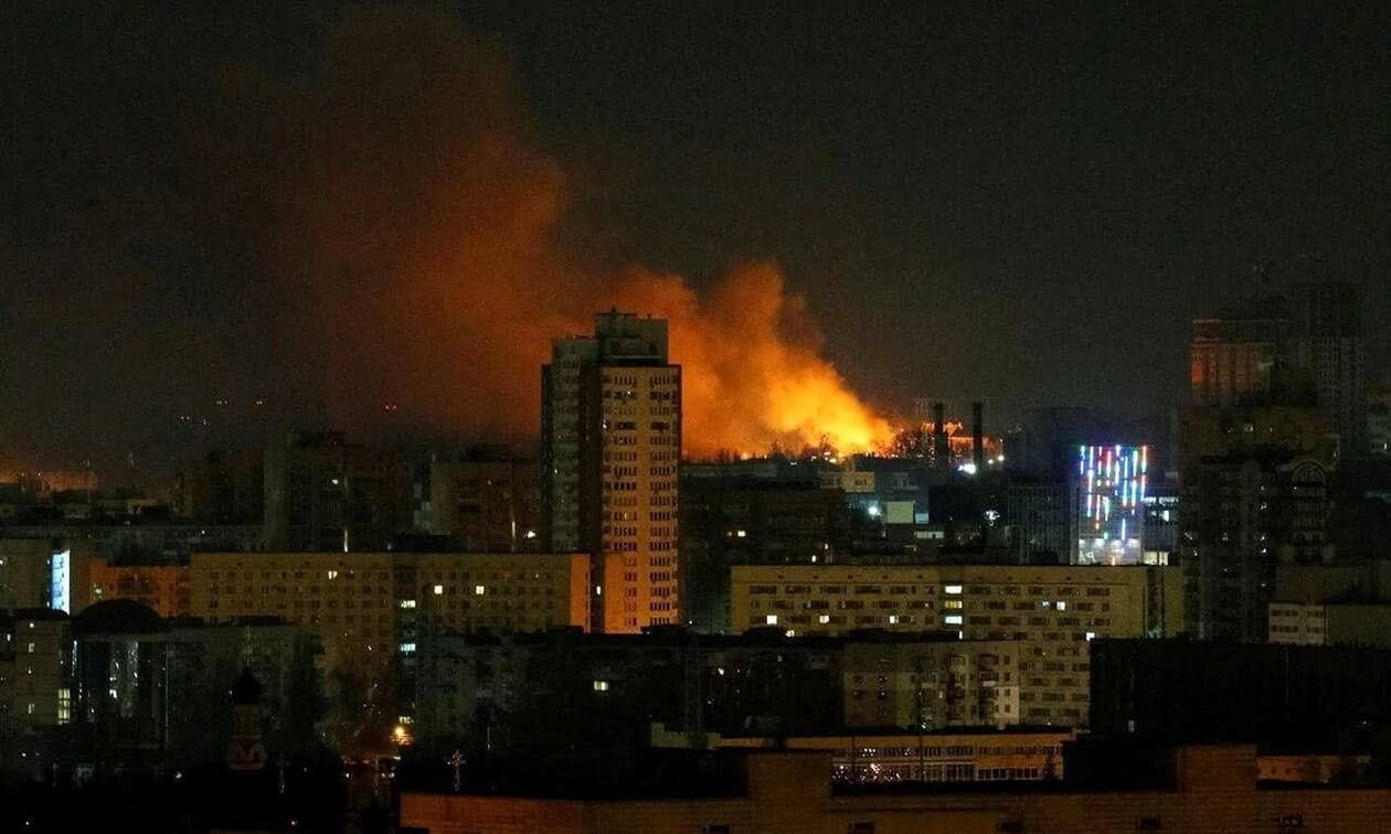 Σφοδρή επίθεση της Ρωσίας βαλλιστικούς πυραύλους και drones στο Κίεβο