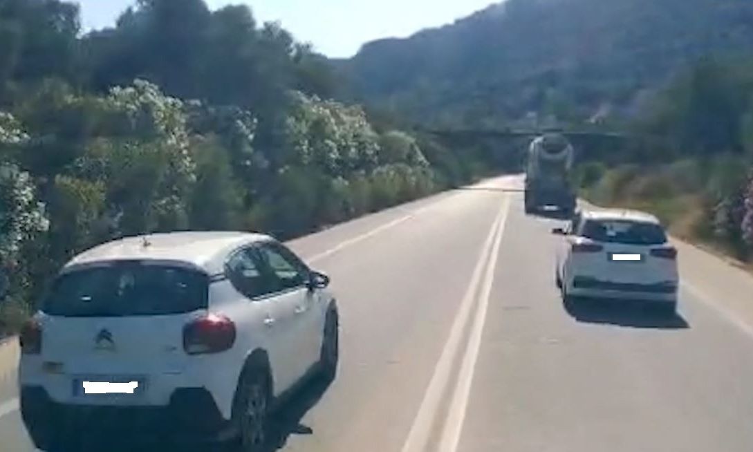 Χανιά: Μπήκε στο αντίθετο ρεύμα της Εθνικής Οδού για να κάνει προσπέραση – Δείτε βίντεο