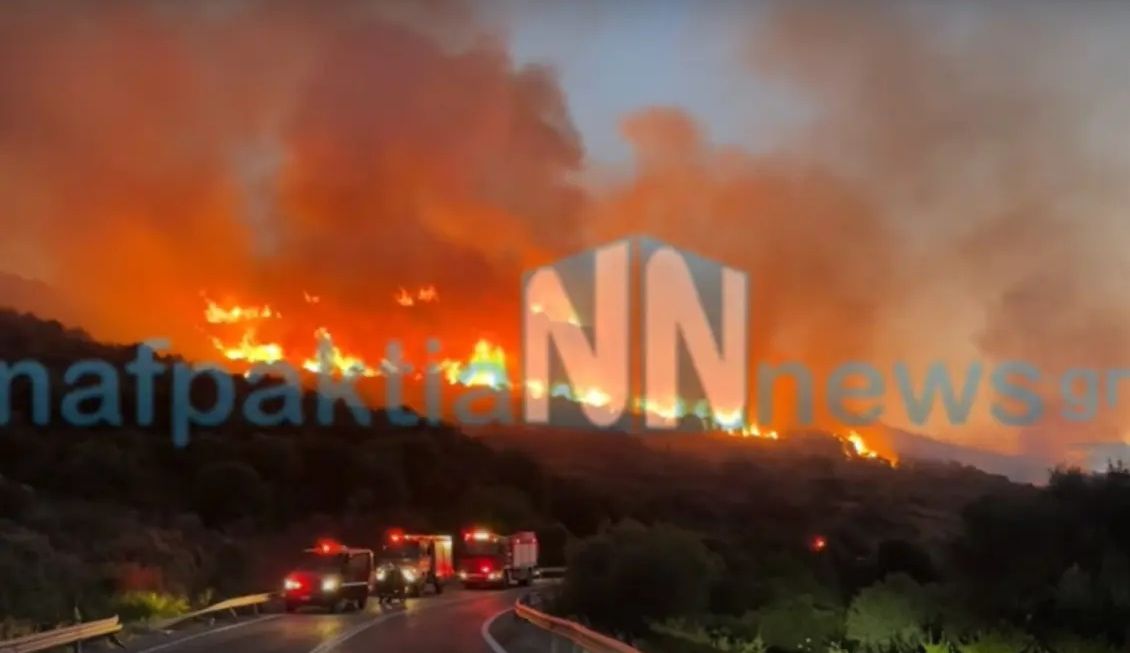 Φωτιά τώρα στη Ναύπακτο: Συναγερμός στην Πυροσβεστική – Ήχησε το 112 – Επιχειρούν και εναέρια μέσα