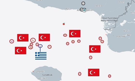 Γέμισε με τούρκικα αλιευτικά η θάλασσα γύρω από τη Σαμοθράκη