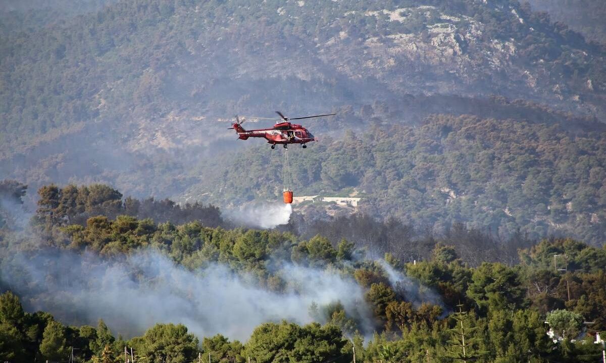 Φωτιά τώρα στην Καριτσά Λακωνίας – Επιχειρούν εναέρια μέσα