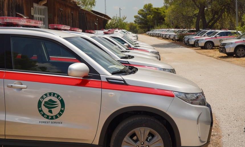 Τελετή παράδοσης-παραλαβής 50 οχημάτων SUV 4X4 στη Δασική Υπηρεσία