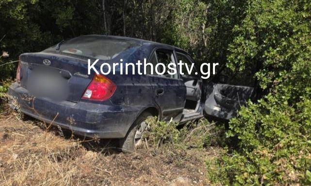 Τροχαίο ατύχημα στην Κορινθία: Αυτοκίνητο προσέκρουσε σε δέντρο – Τρεις τραυματίες