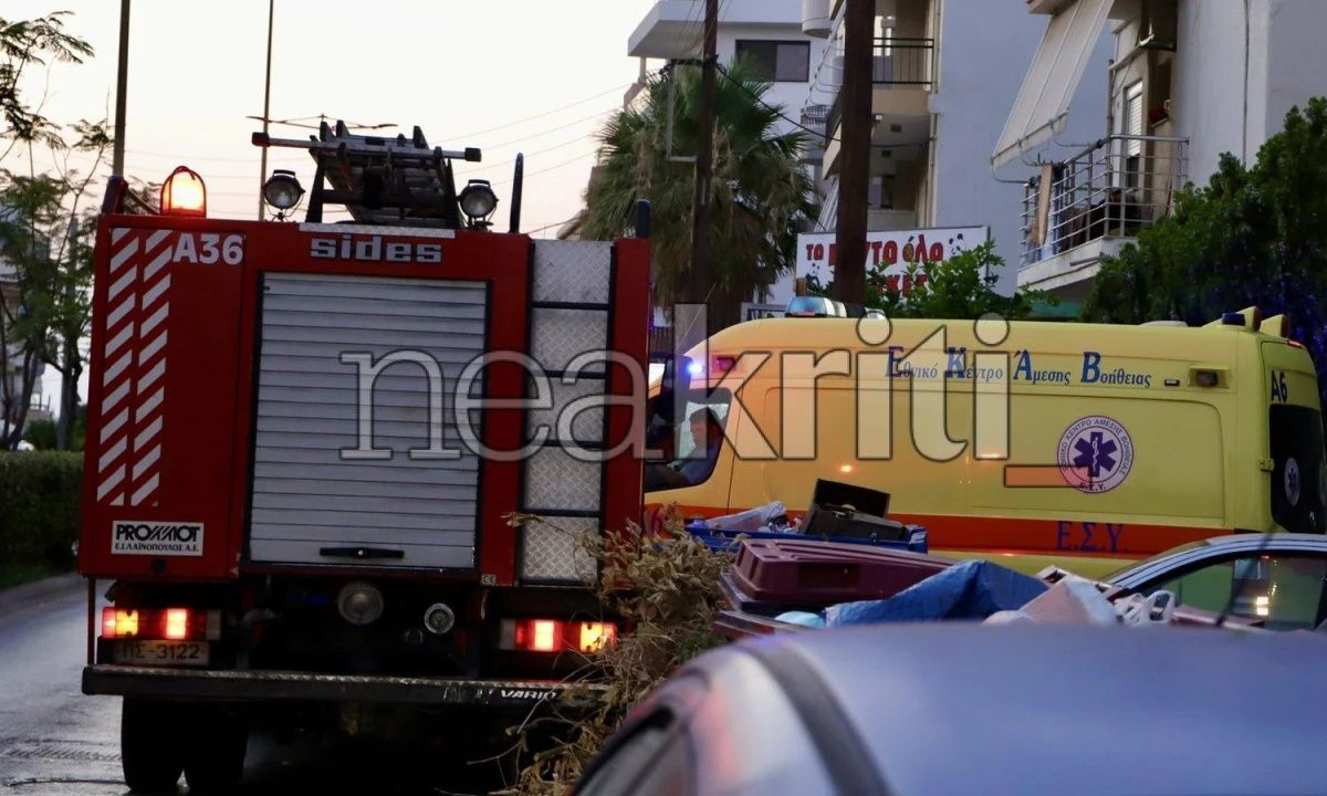 Ηράκλειο: Φωτιά σε κουζίνα σπιτιού – Φωτογραφίες