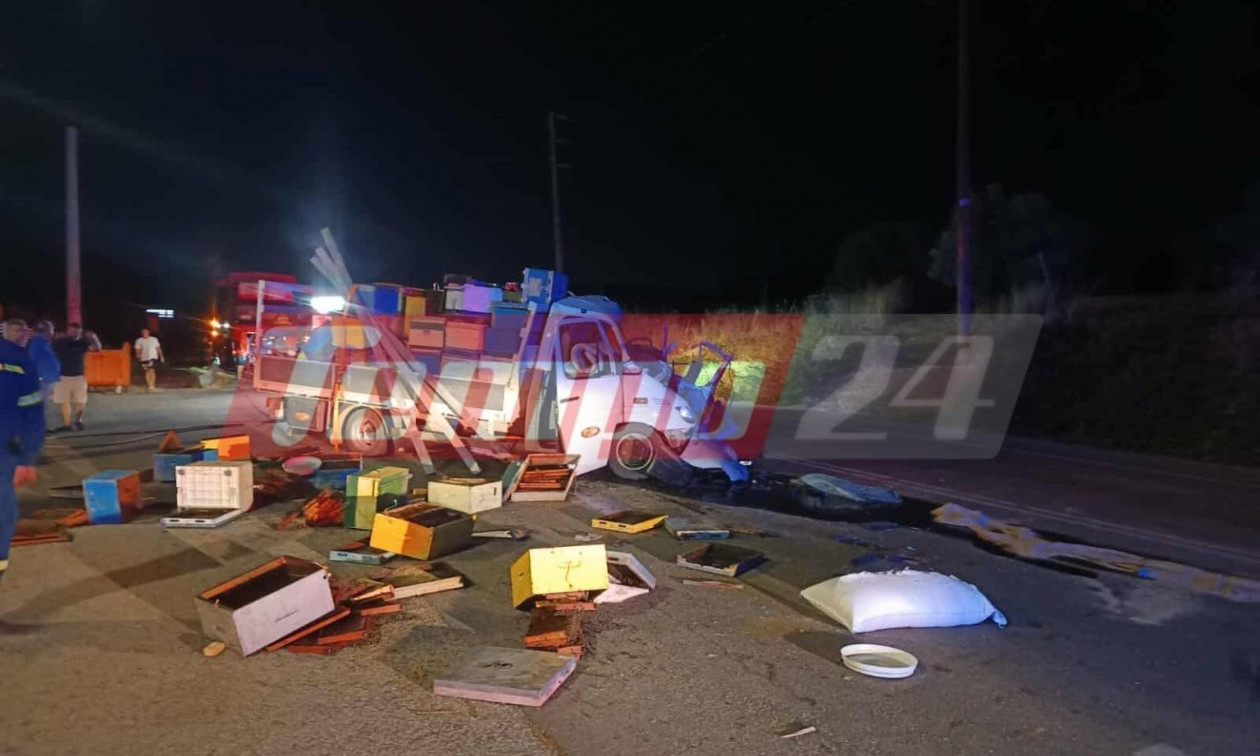 Τροχαίο στην Αχαΐα: Νεκρός 60χρονος μετά από σφοδρή σύγκρουση νταλίκας με φορτηγάκι
