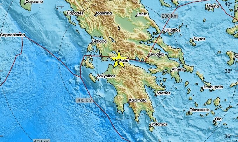 Σεισμός στο Αντίρριο – Αισθητός και στην Πάτρα