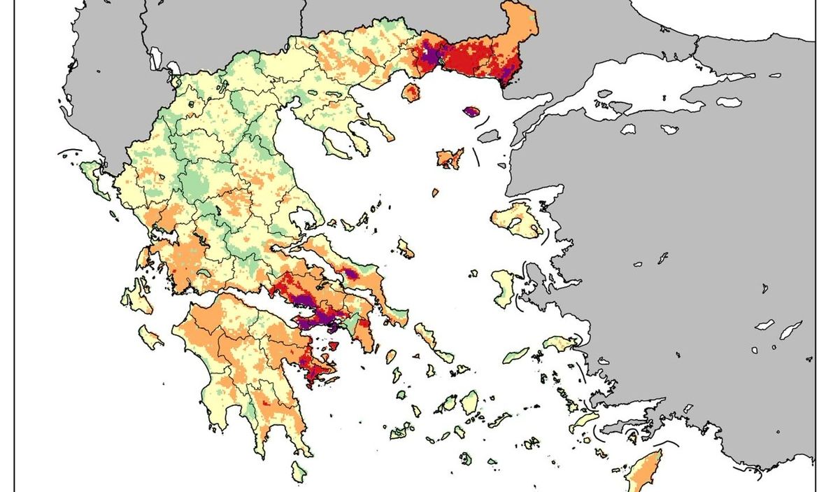 Δύσκολες πυρομετεωρολογικές συνθήκες και τις επόμενες ημέρες – Χάρτης