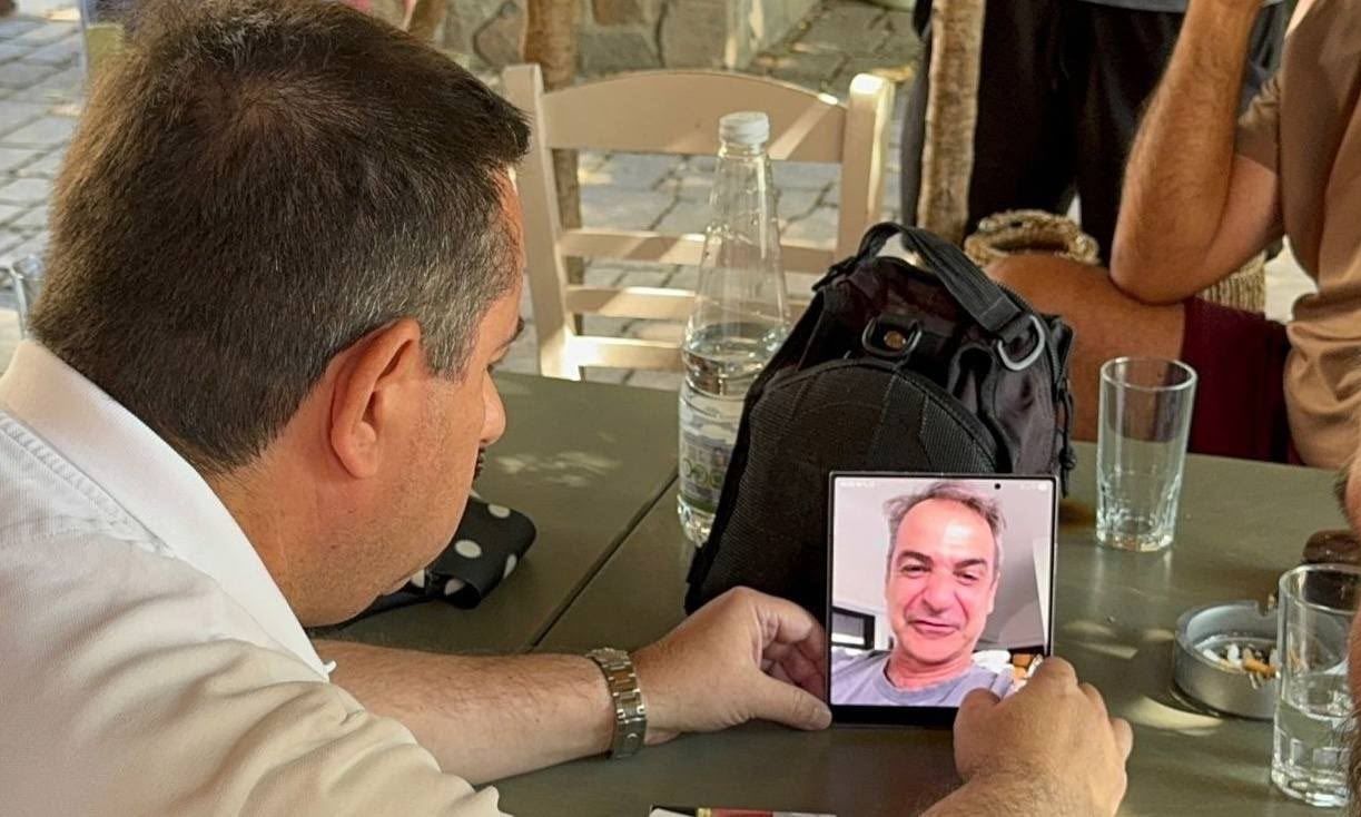 Χίος: Επικοινωνία Μητσοτάκη με τον πρόεδρο της Βολισσού για την καταστροφική πυρκαγιά