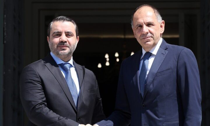 Συνάντηση Γεραπετρίτη-Asaad Al-Shaibani – Στο επίκεντρο οι ελληνοσυριακές σχέσεις
