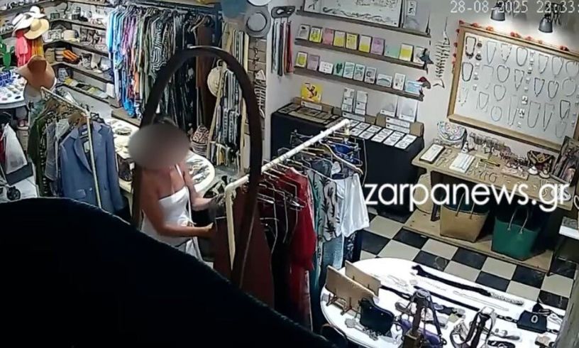 Χανιά: Βίντεο ντοκουμέντο με νέα κλοπή σε τουριστικό κατάστημα της παλιάς πόλης