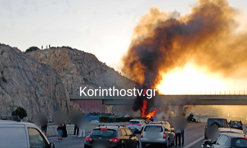 Αποκαταστάθηκε μερικώς η κυκλοφορία των οχημάτων στην Αθηνών – Κορίνθου