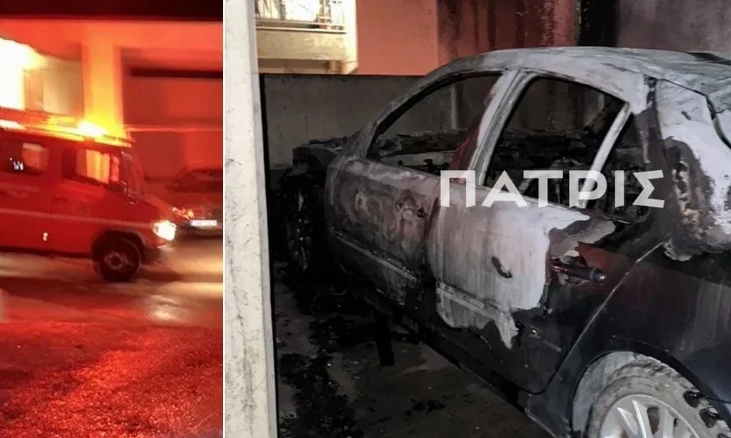 Ηράκλειο: Εμπρησμός τα ξημερώματα σε ΙΧ σε πιλοτή πολυκατοικίας – Στον πρώτο όροφο οι φλόγες