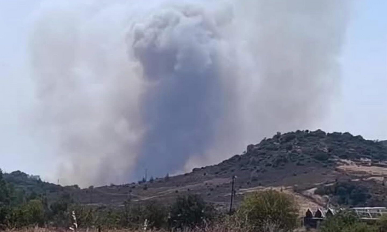 Φωτιά στη Μυτιλήνη