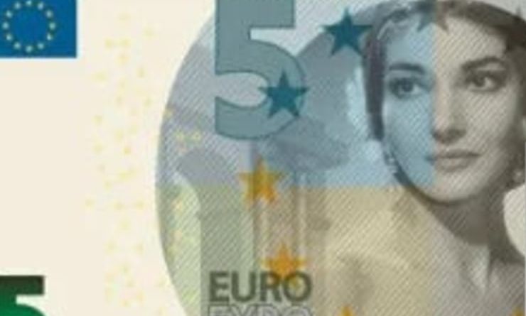 Μαρία Καλλάς: Το πρόσωπό της στο νέο χαρτονόμισμα των 5 ευρώ